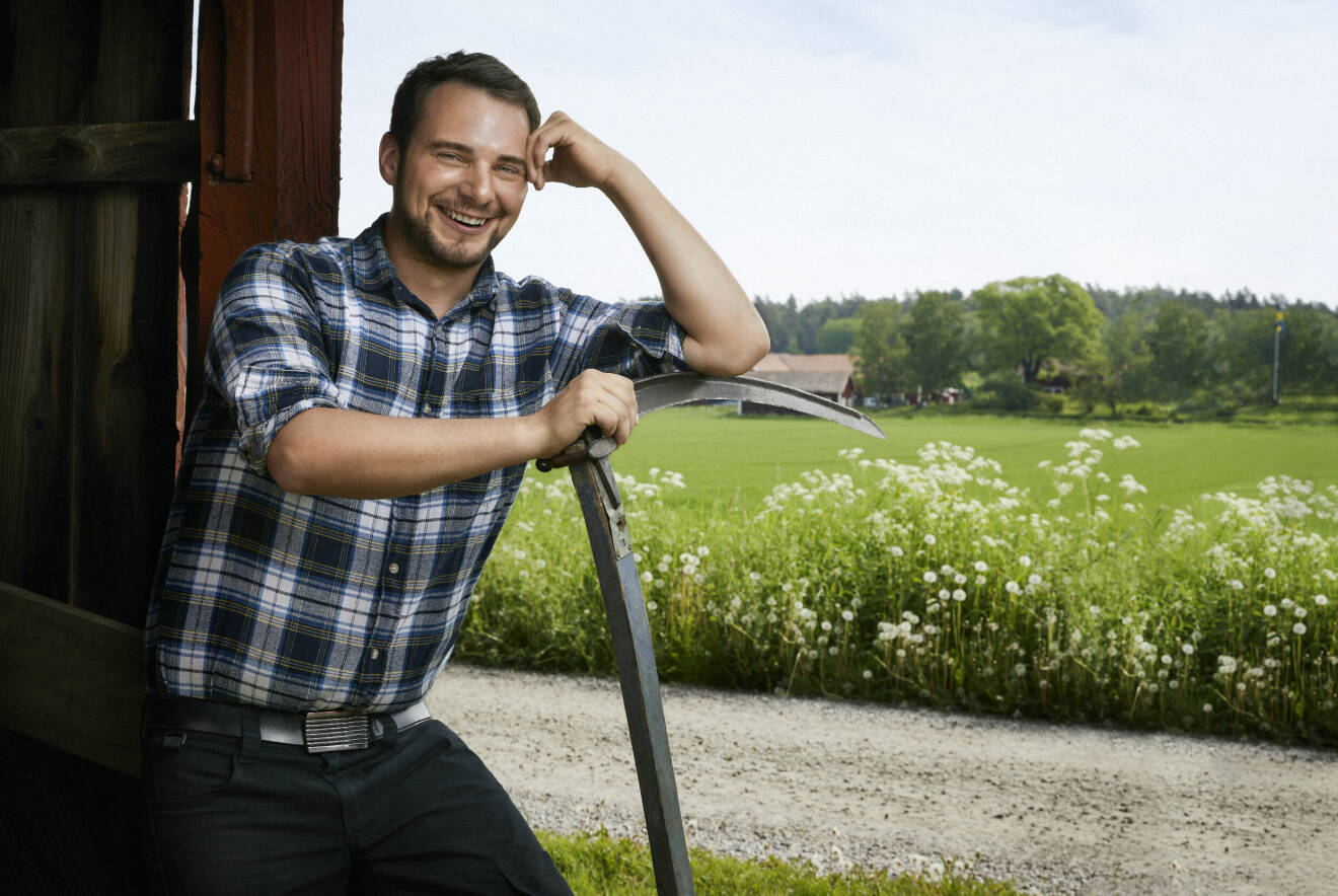 Daniel Eriksson, 27, en av årets bönder i programmet Bonde söker fru på TV4, 2021.