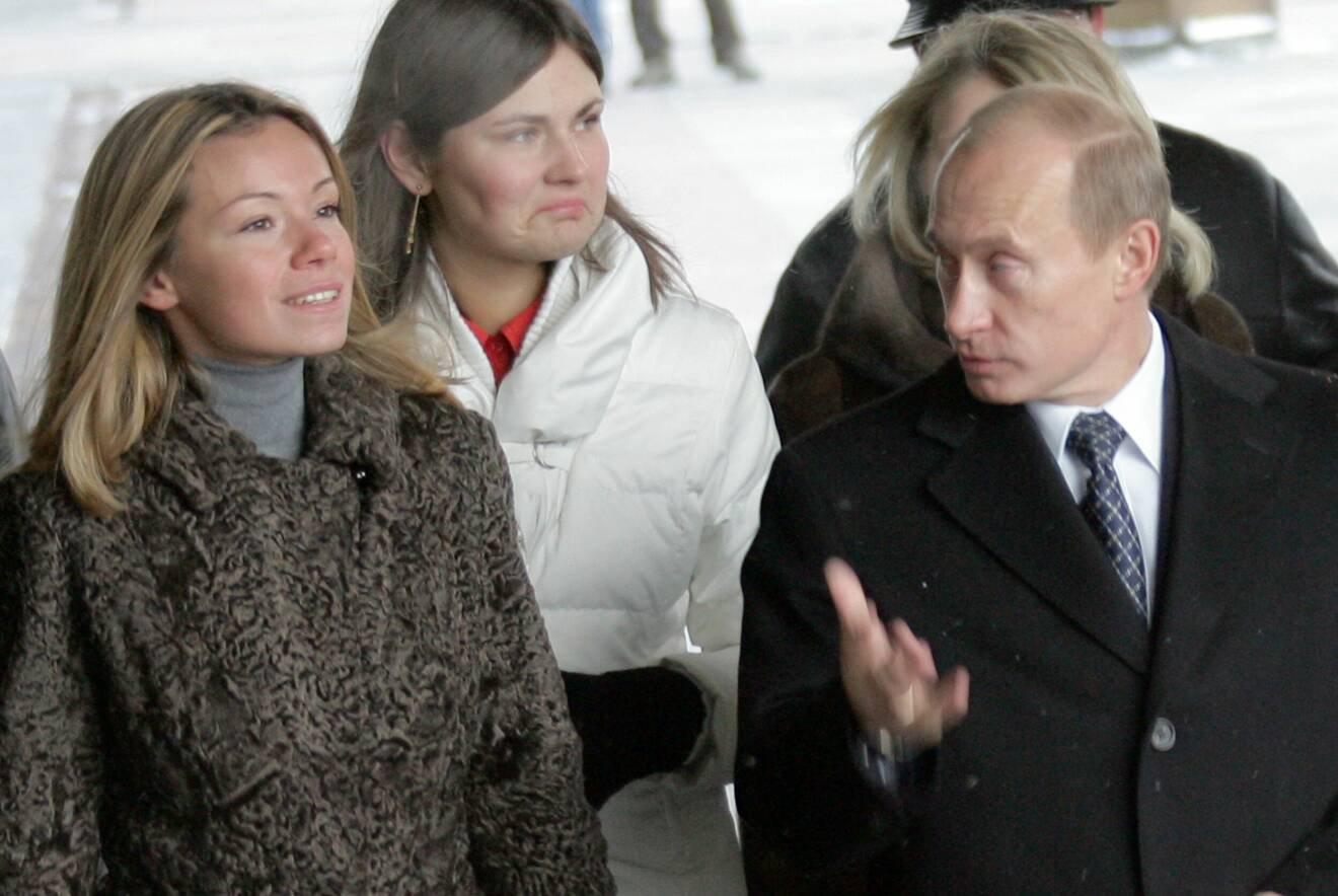 Vladimir Putin och dottern Maria 2007.