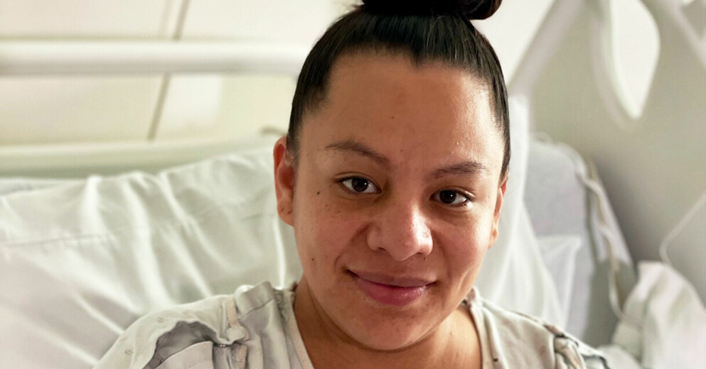 Fatima Madrigal fick minst sagt vara med om en ovanlig förlossning på nyårsafton. Fatima Madrigal