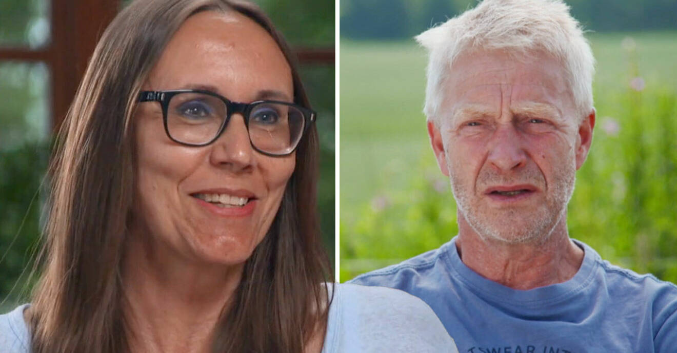 Heidi Skedebäck och Pär Eric ”Peja” Nilsson i Bonde söker fru 2021.