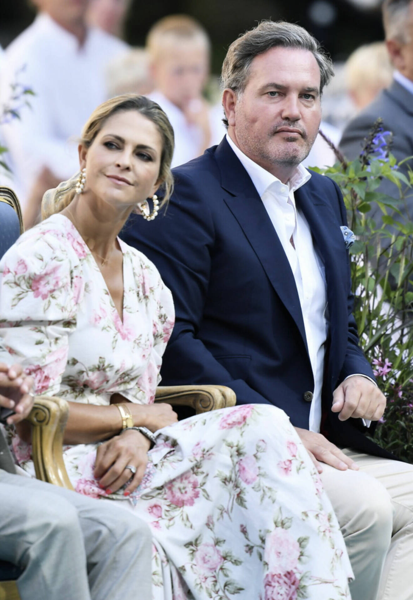 Prinsessan Madeleine och Chris O'Neill sitter bredvid varann