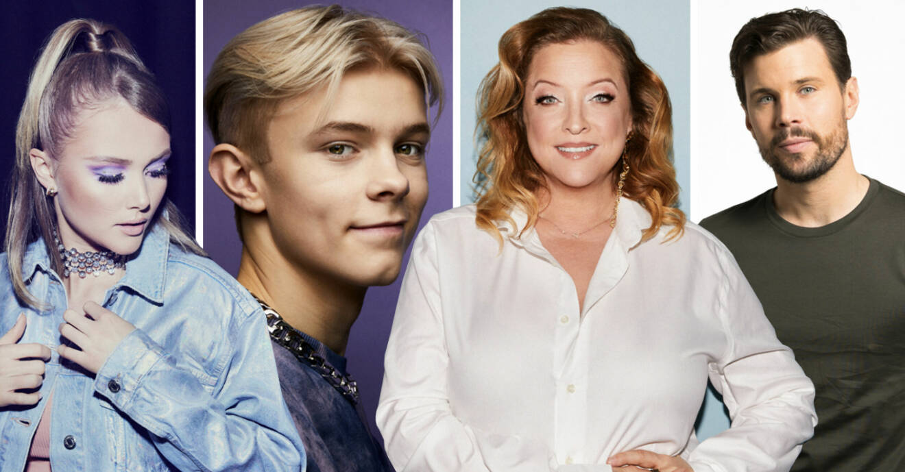 Malou Prytz, Theoz, Shirley Clamp och Robin Bengtsson medverkar i deltävling 1 i Melodifestivalen 2022