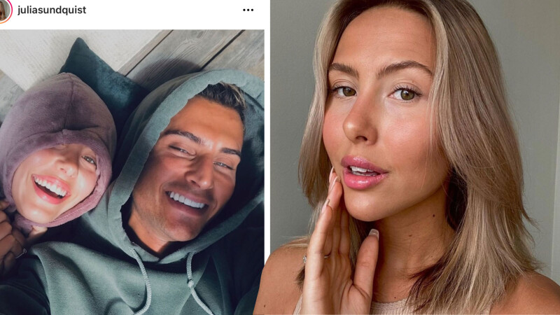 Julia Sundqvist visar upp familjelyckan med Samir Badran | Hänt