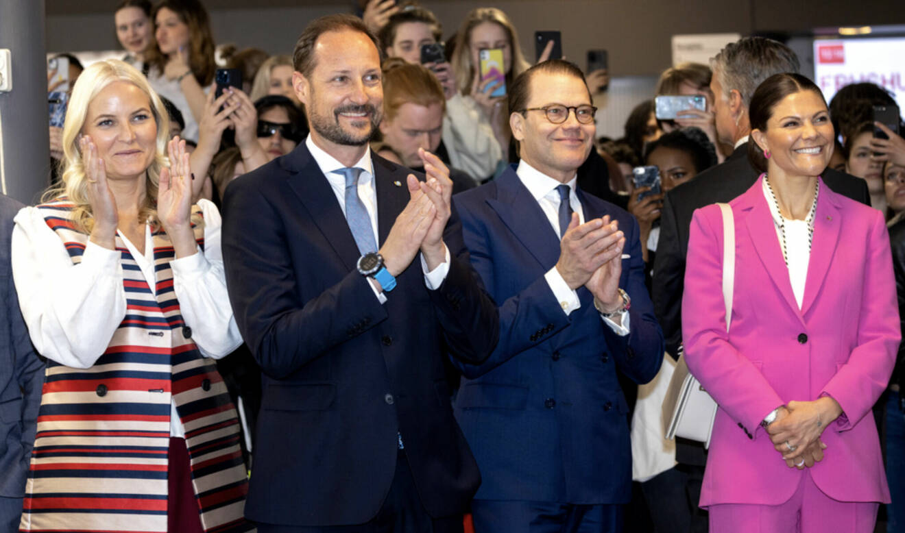 Kronprins Haakon och Kronprinsessan Mette-Marit och svenska kronprinsessparet