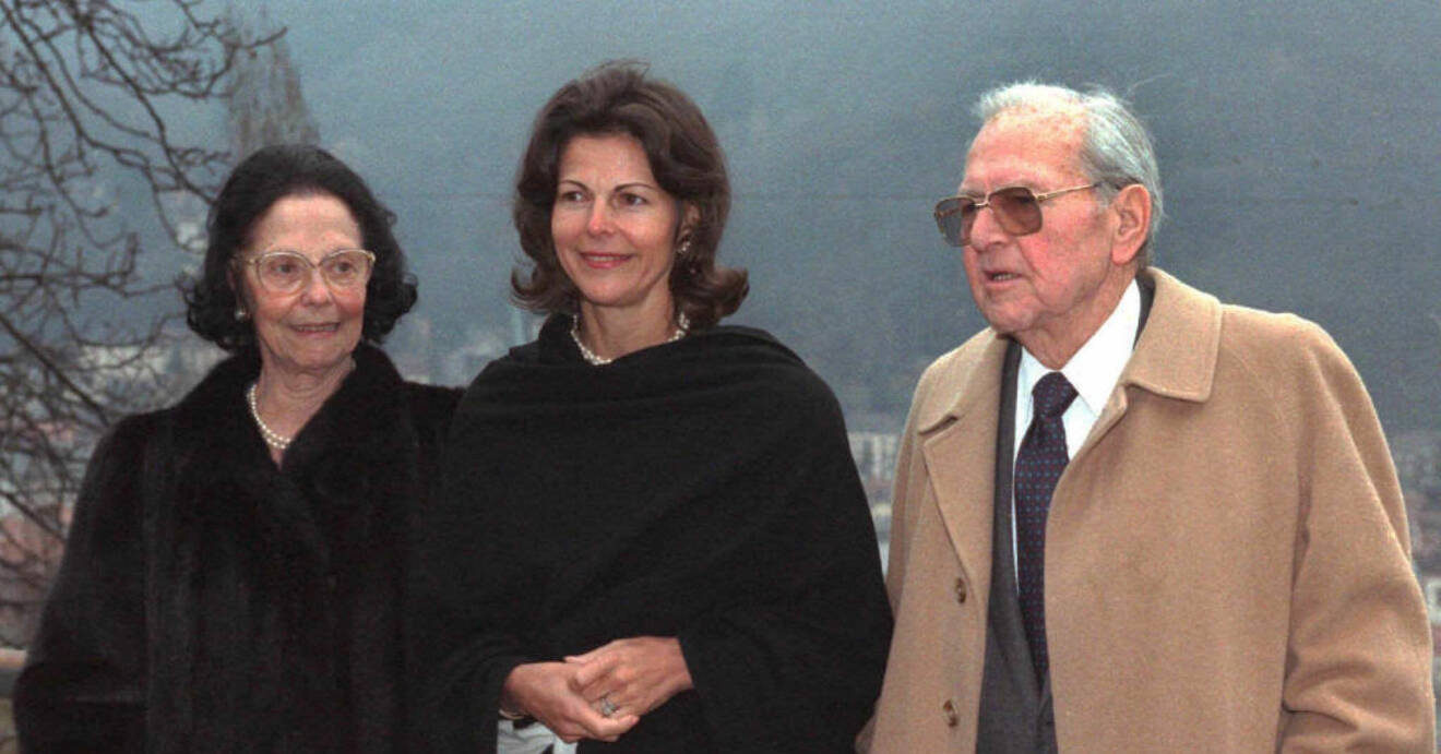 Silvia tillsammans med Alice och Walter Sommerlath