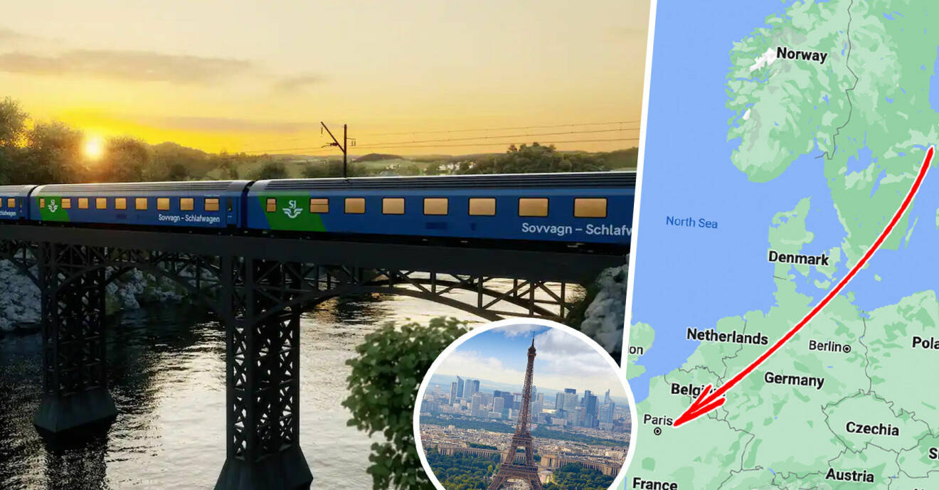Nu kan du ta tåget från Stockholm till Paris på mindre än ett dygn.
