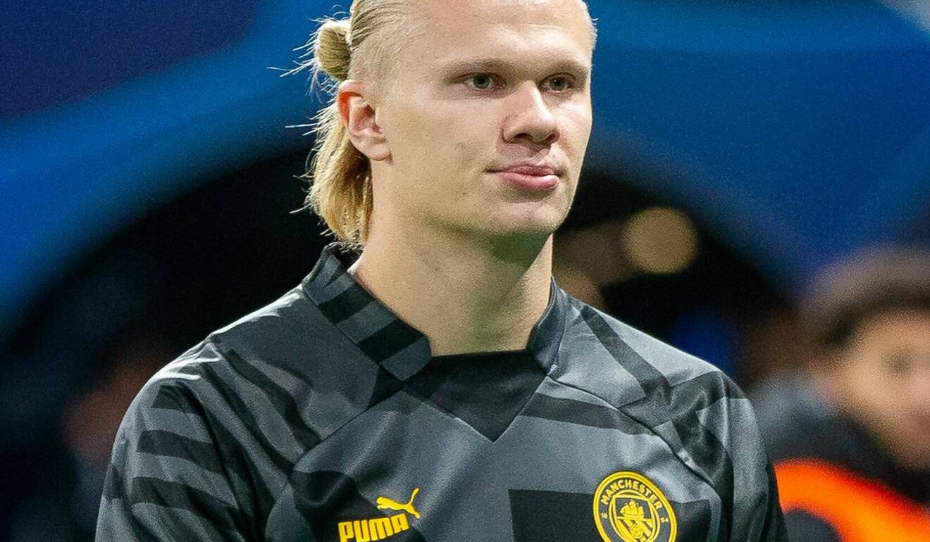 Erling Braut Håland under höstens Champions League-spel då hans nya klubb Manchester City mötte hans gamla lag Borussia Dortmund.