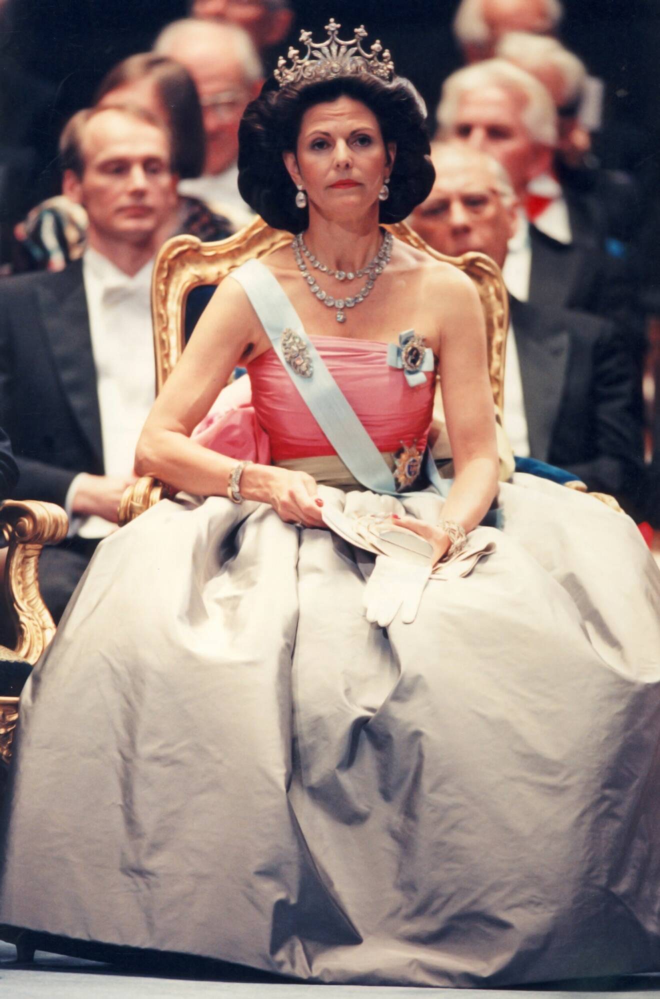 Drottning Silvia på Nobelfesten 1995