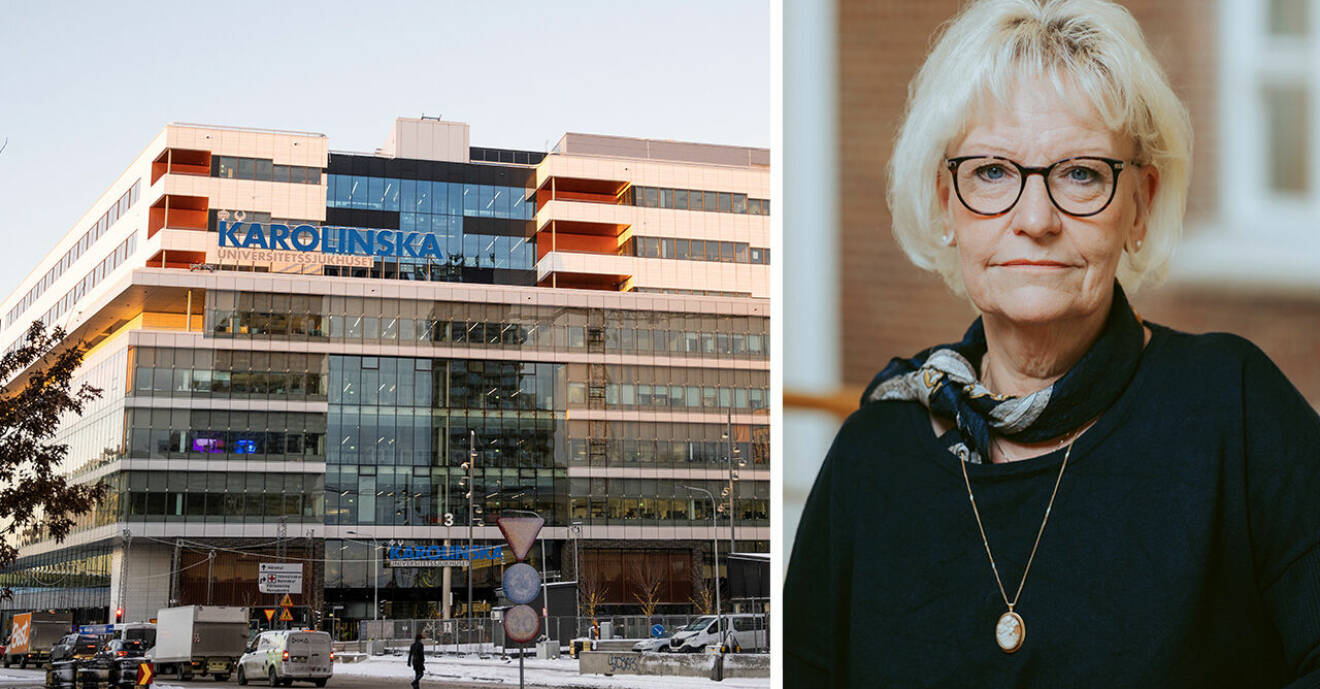 Karolinska sjukhuset i Stockholm och Florence Eddyson Hägg, sjukhuschef på sjukhuset i Växjö.