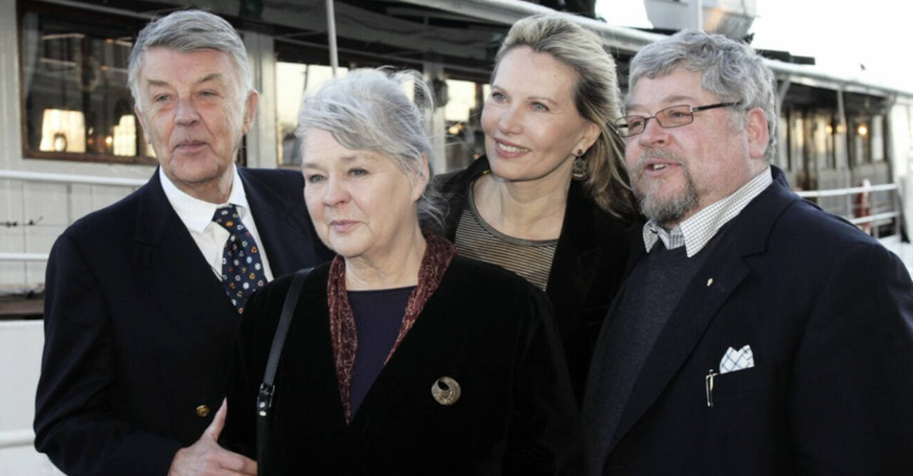 Sven-Bertil Taube, Mona Malm, Maud Adams , Peter Harryson och Börje Ahlstedt.