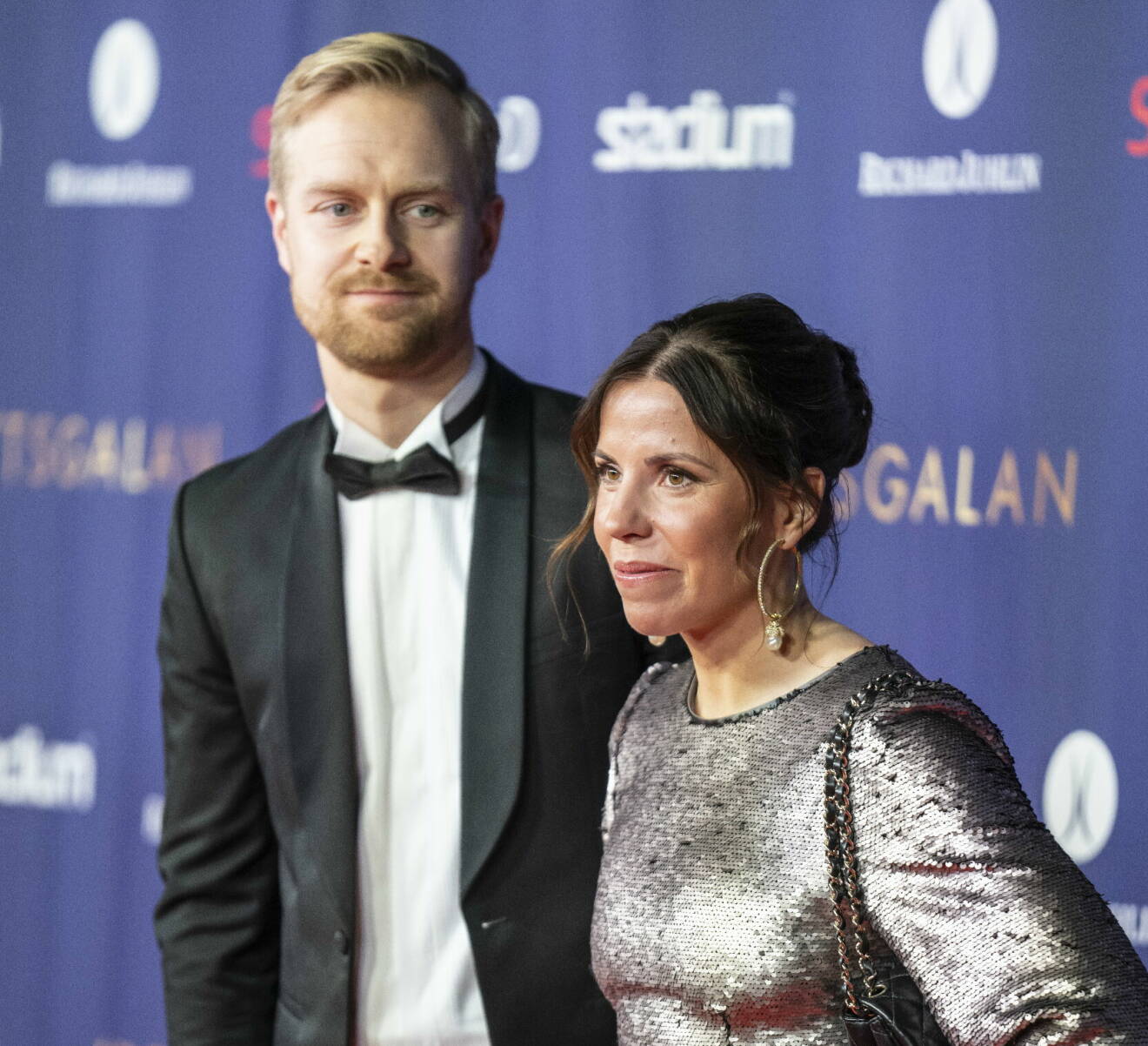 Charlotte Kalla tog med sin älskade Fredrik Karström på Idrottsgalan 2023.