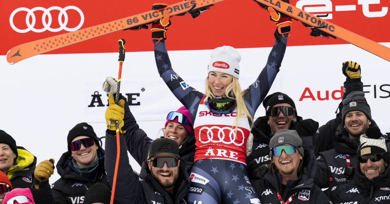 Mikaela Shiffrin hyllades av alla efter sin seger i Åre. Nu är hon historiskt bra!