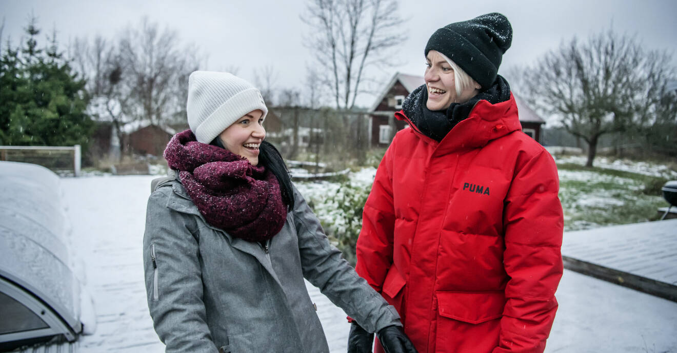 Nilla Fischer med frun Mika Fischer.