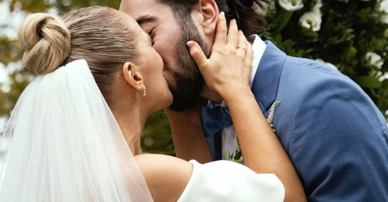 Irma Helin Zibanejad och Mika Zibanejad gifte sig förra sommaren. Snart blir de även föräldrar.