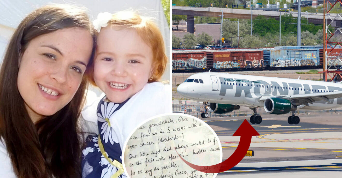 Morföräldrarnas fina gest har upptäckts i flygplanet åtta år senare