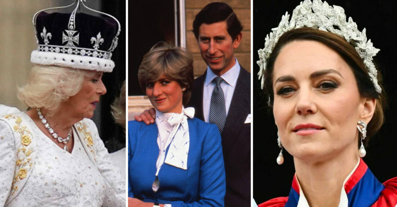 Kate, Camilla, Charles och Diana.