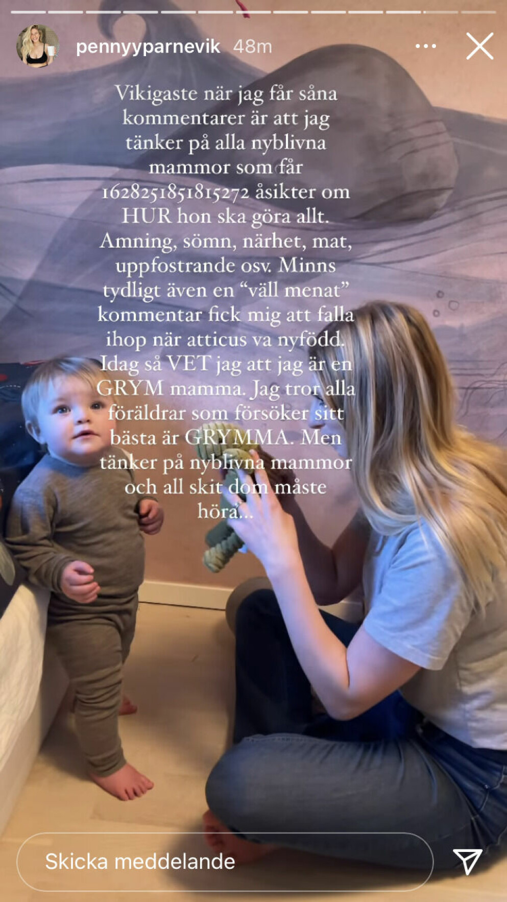 Penny är trött på pekpinnar.
