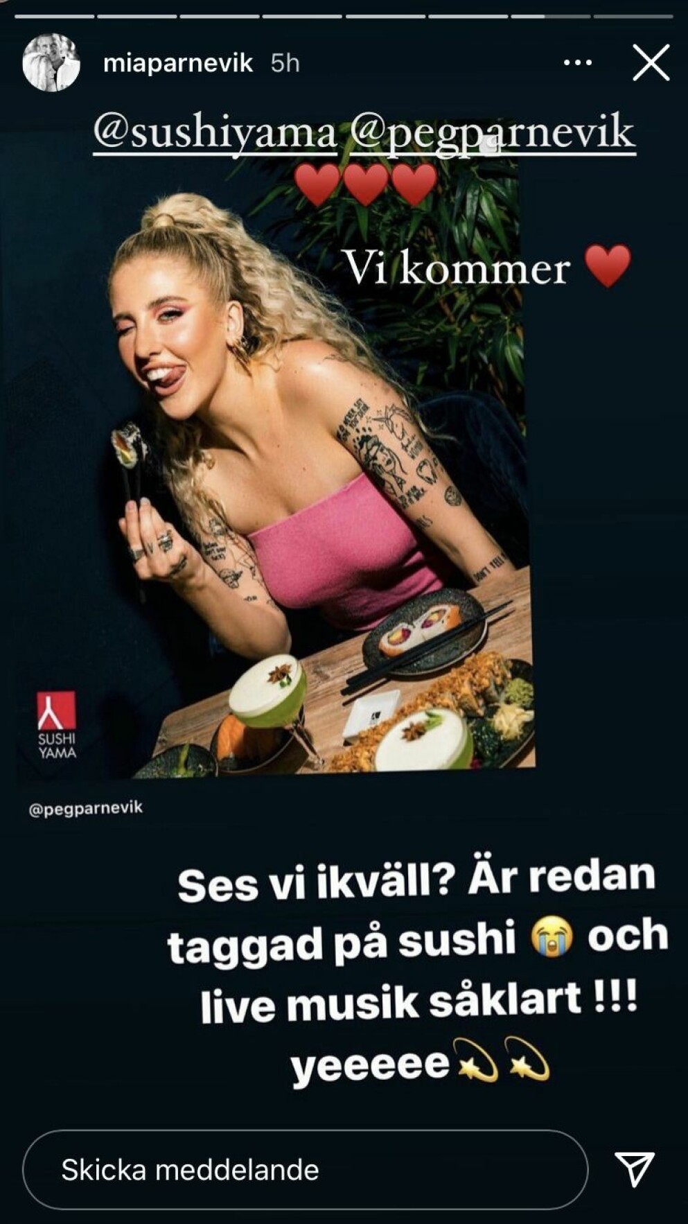 Mia och Peg Parnevik