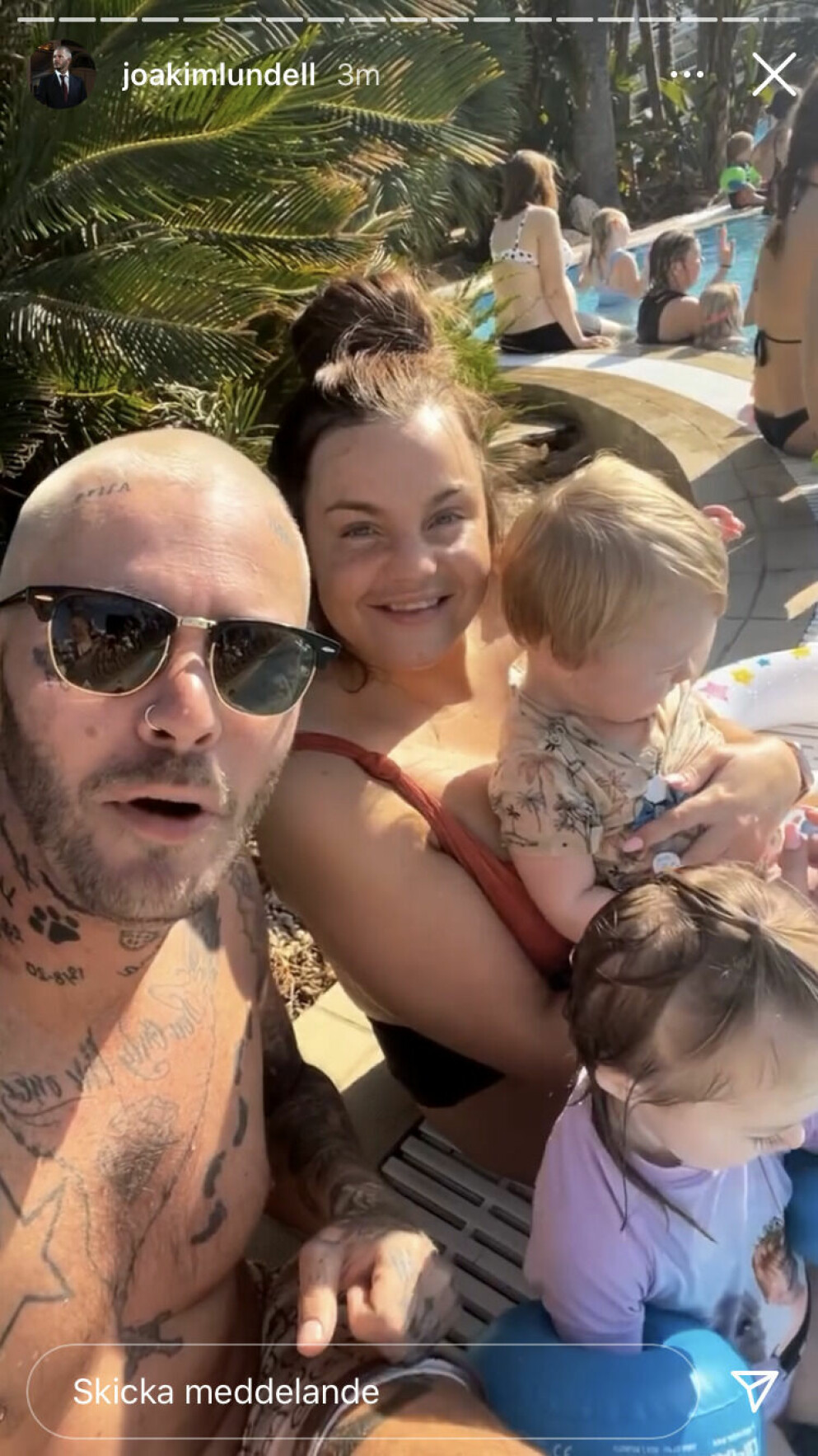 Joakim med familjen