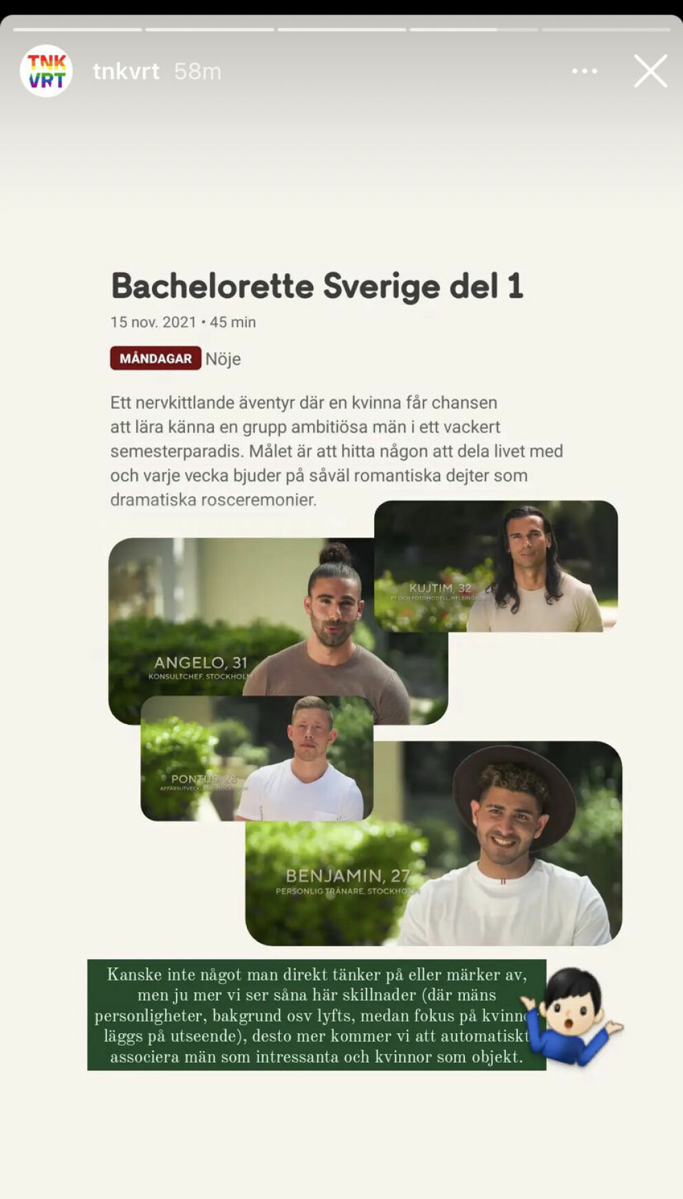 Här diskuteras frågan om jobbtitlarna som syns i killarnas synkar. tknvrt Instagram