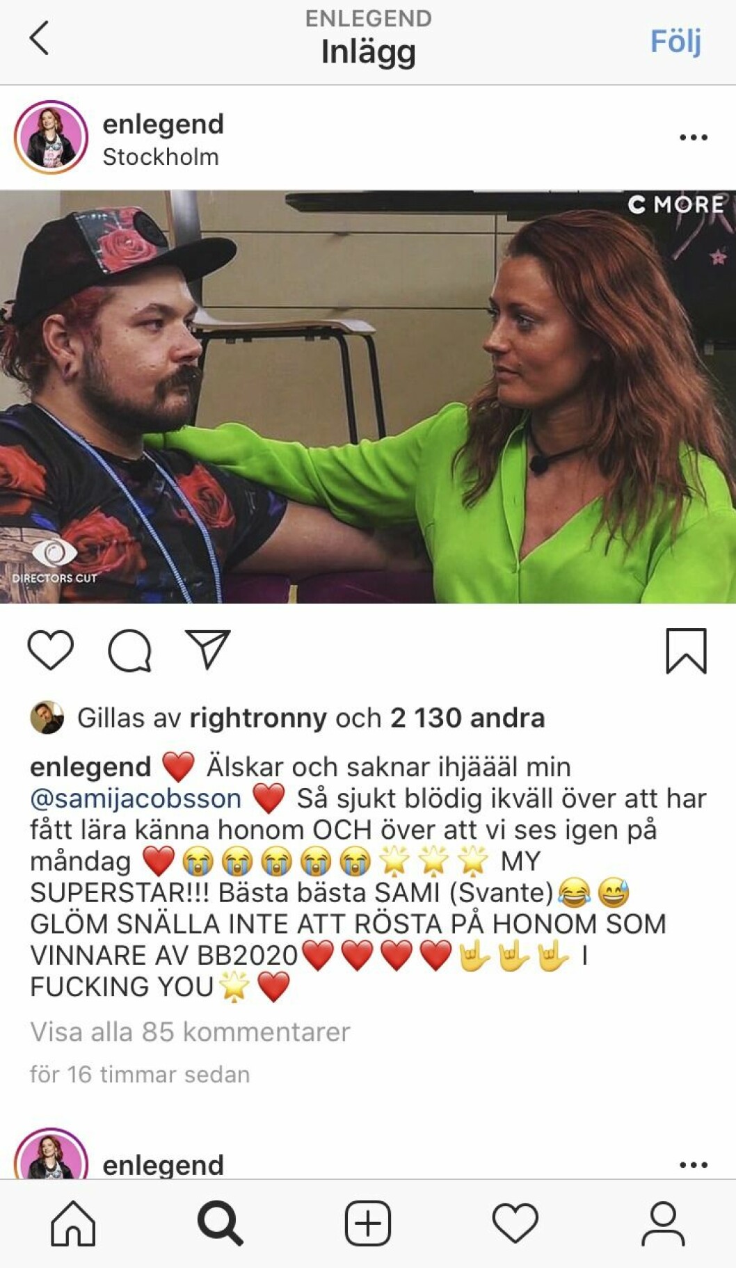Foto: Instagram Julia Löfgren