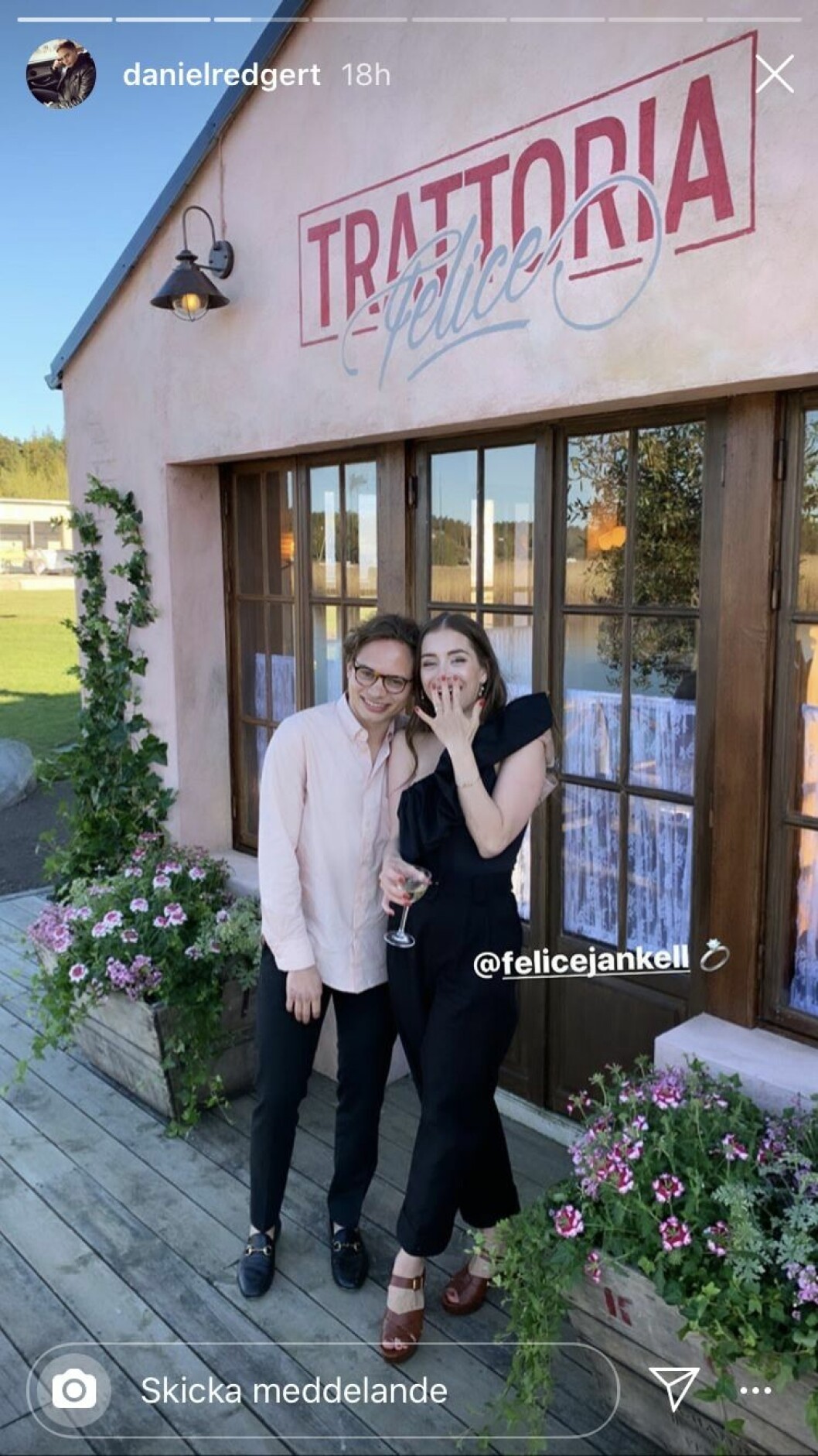 Foto: Instagram Félice förlovad