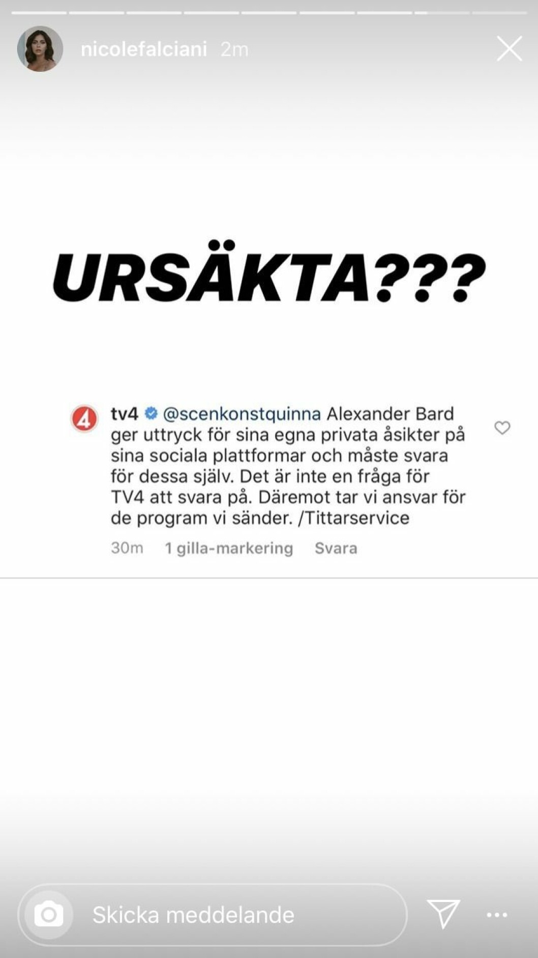 Foto: Instagram Nicole Falcianis Instagram story