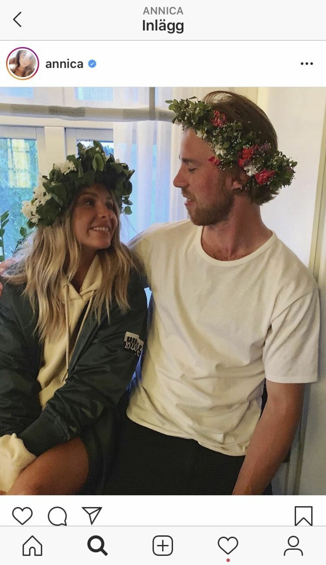 Foto: Instagram Annica Englund och pojkvännen