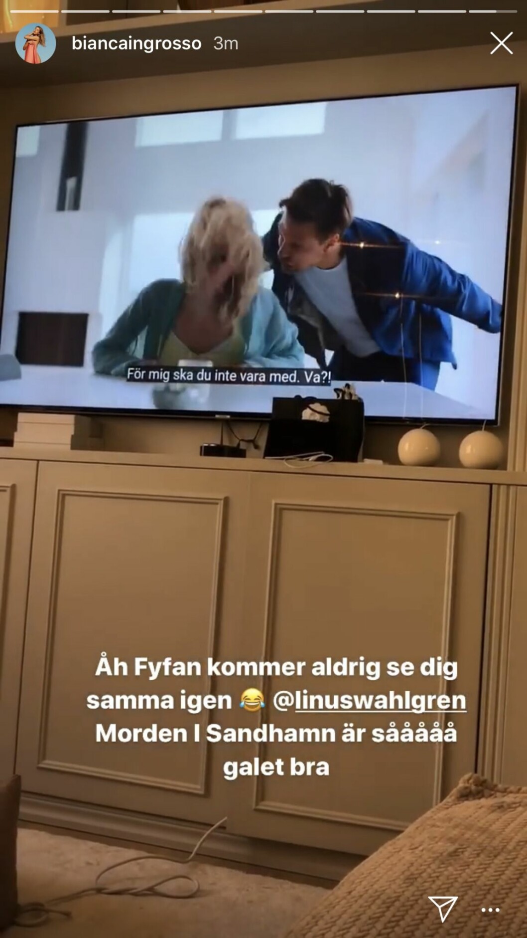 Foto: Instagram Bianca Ingrossos Instagram story