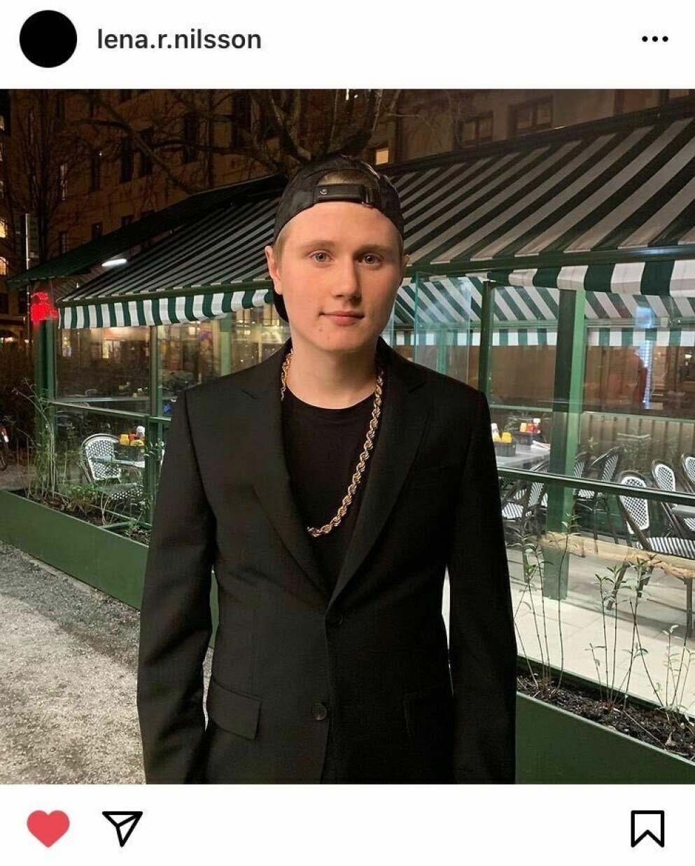 Mamma Lena Nilssons ord om bortgången. Einár Grönberg