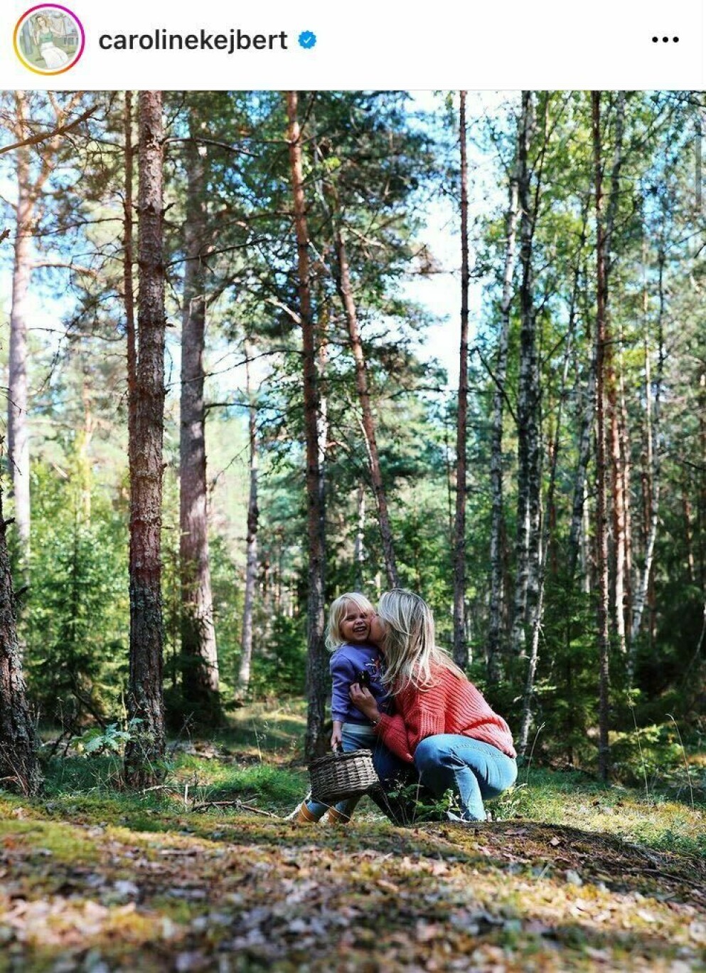 Caroline Kejbert med äldsta dottern Wilda. Caroline Kejbert med dottern