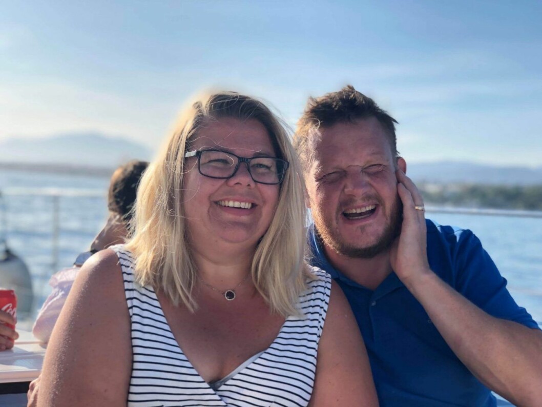 FOTO: Privat Jenny och Michael Björklund i Robinson 2020