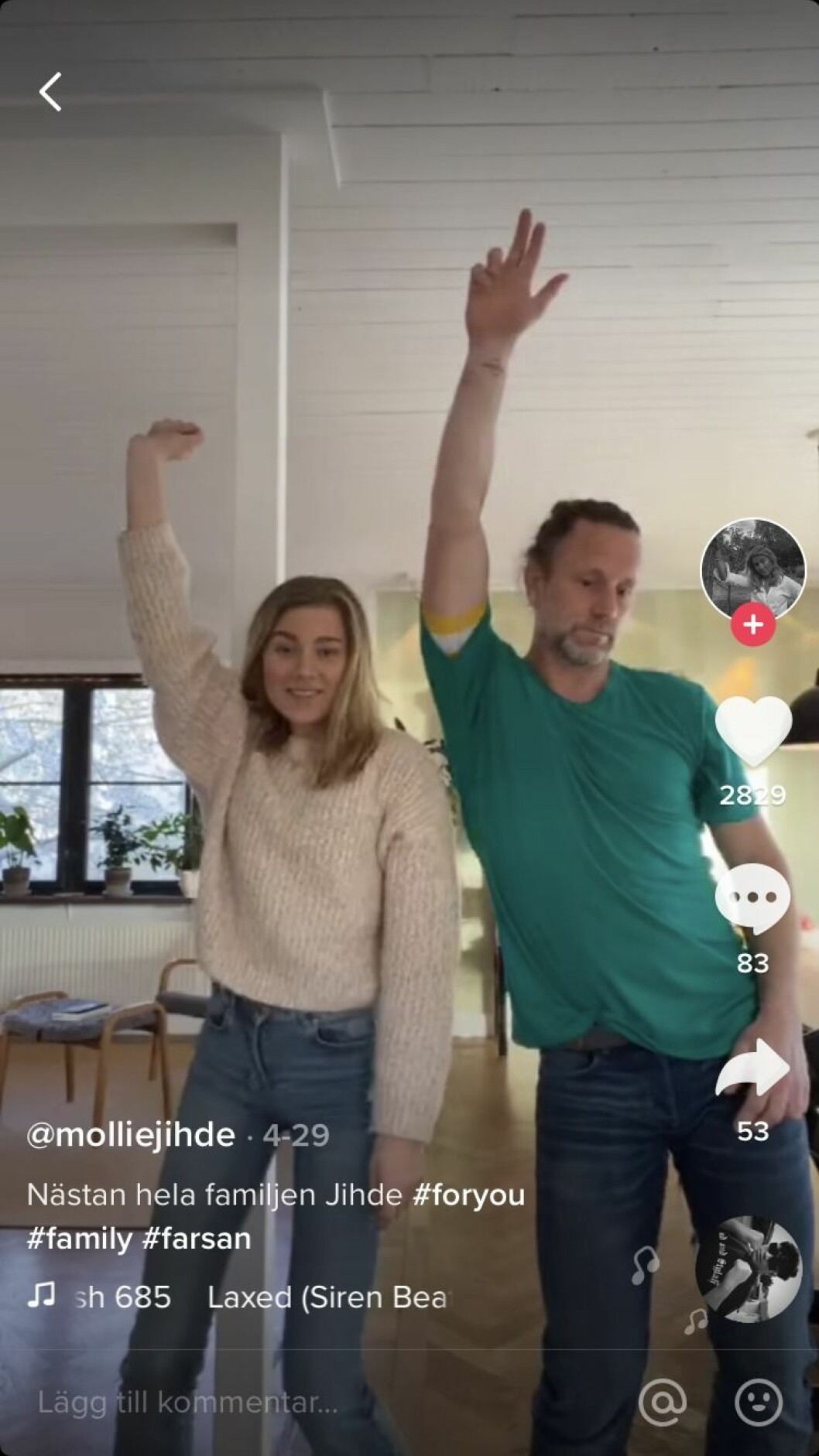 Peter Jidhe dansar med dotter