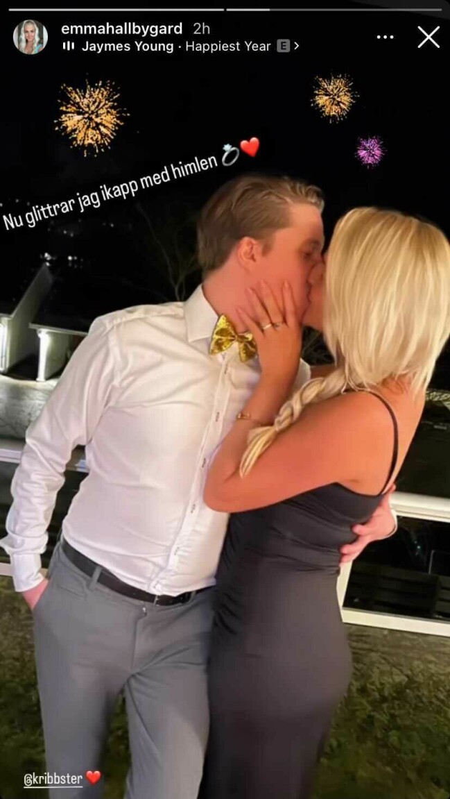 Christoffer och Emma Hallbygård är förlovade. Emma Hallbygård.