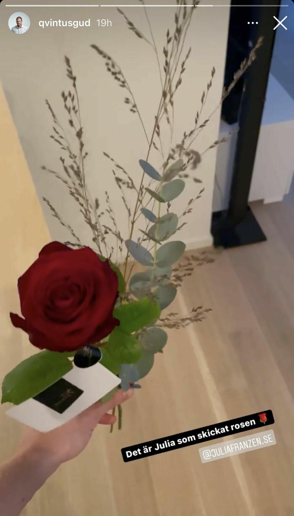 <span class=" bold" data-lab-bold_desktop="bold">Printscreen från Carl Bengtssons Insta-story.</span>