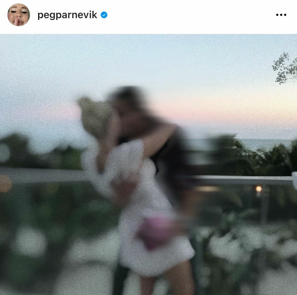 <span class=" italic" data-lab-italic_desktop="italic">Skärmdump från Peg Parneviks Instagramstory. Foto: Peg Parnevik</span>