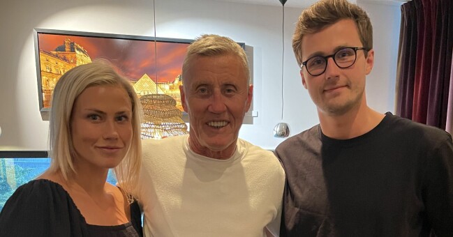 Bianca och Ramus med pappa Börje.