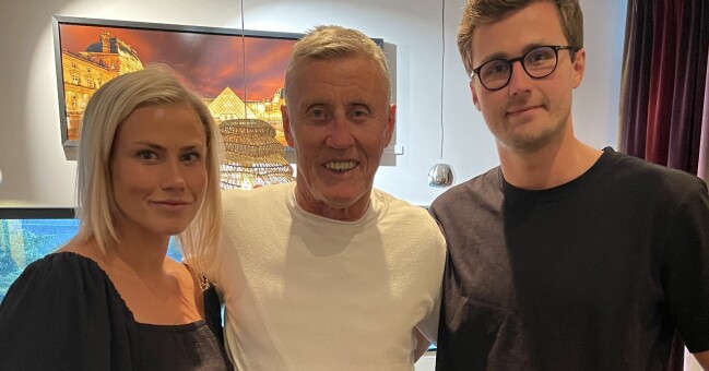 Börje med dottern Bianca och sonen Rasmus.
