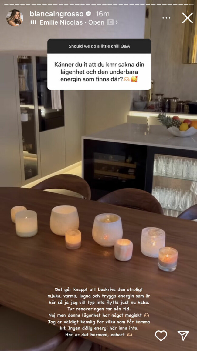 <em>FOTO: Skrämdump från Bianca Ingrossos Instagram.</em>