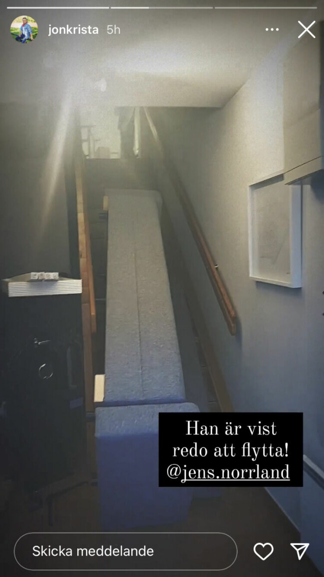 Instagram-story på flytten