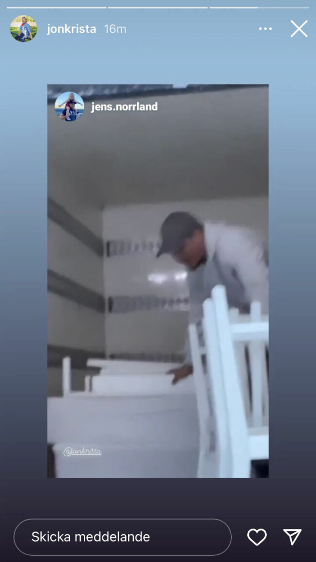 Instagram-story på flytten