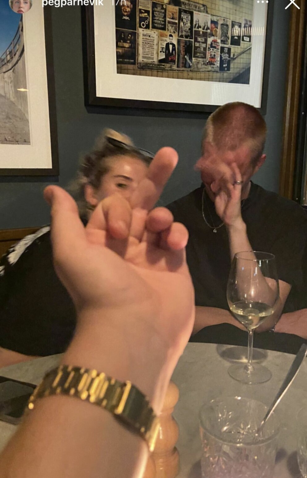 Peg Parnevik och den mystiska killen.