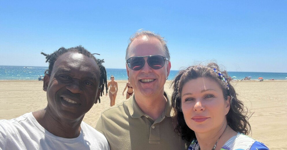 Dominika och Anders Borg med Dr Alban!