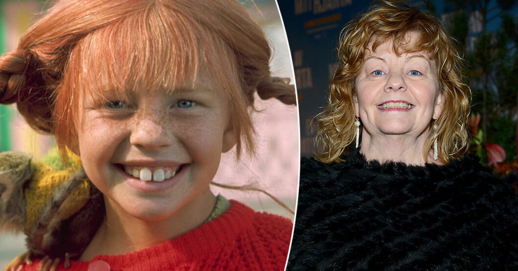 Inger Nilsson som Pippi Långstrump.