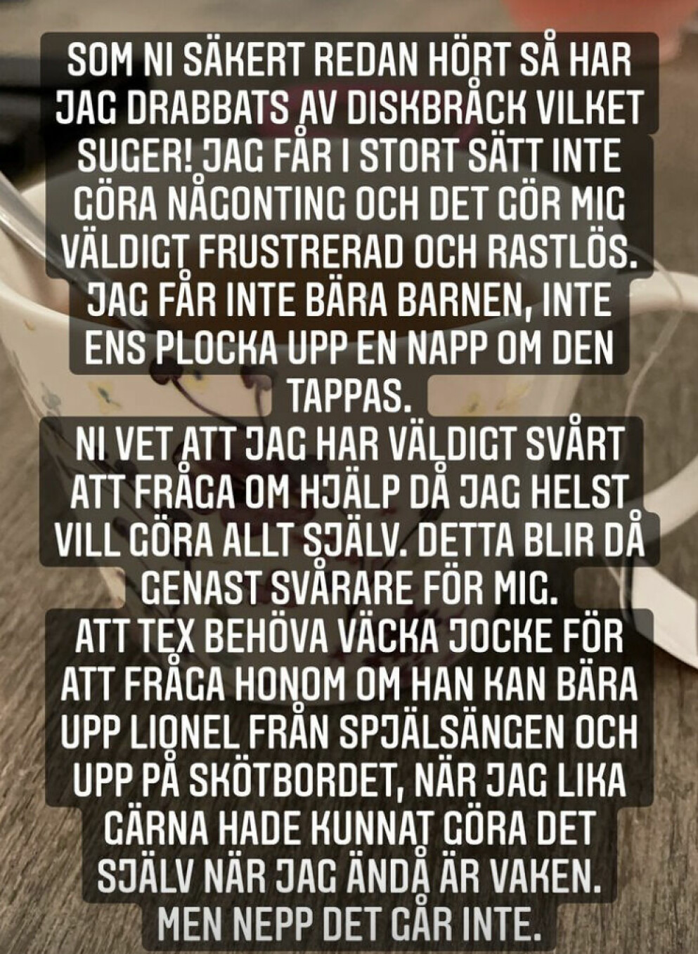 <span class=" italic" data-lab-italic_desktop="italic">Första inlägget. Foto: Instagram</span>
