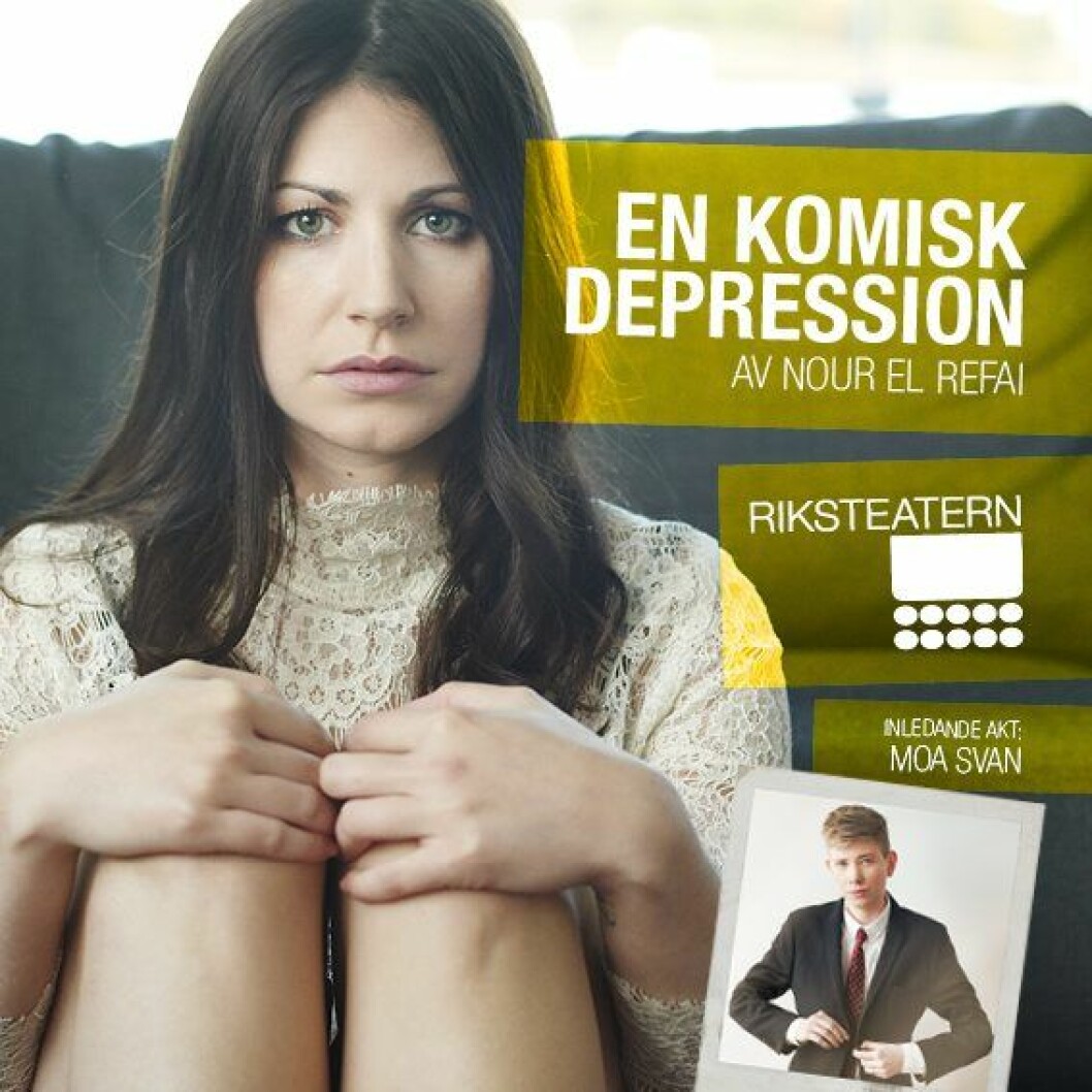 Nour El Refai är aktuell med enmansföreställningen “En komisk depression”.