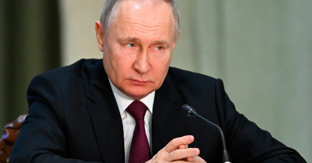 Rysslands president Vladimir Putin. Arkivbild. Internationell arresteringsorder mot Putin – viftas undan: ”Ingen betydelse”