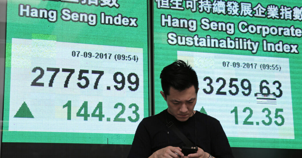 Uppåt på börsen i Hongkong efter miljardböter