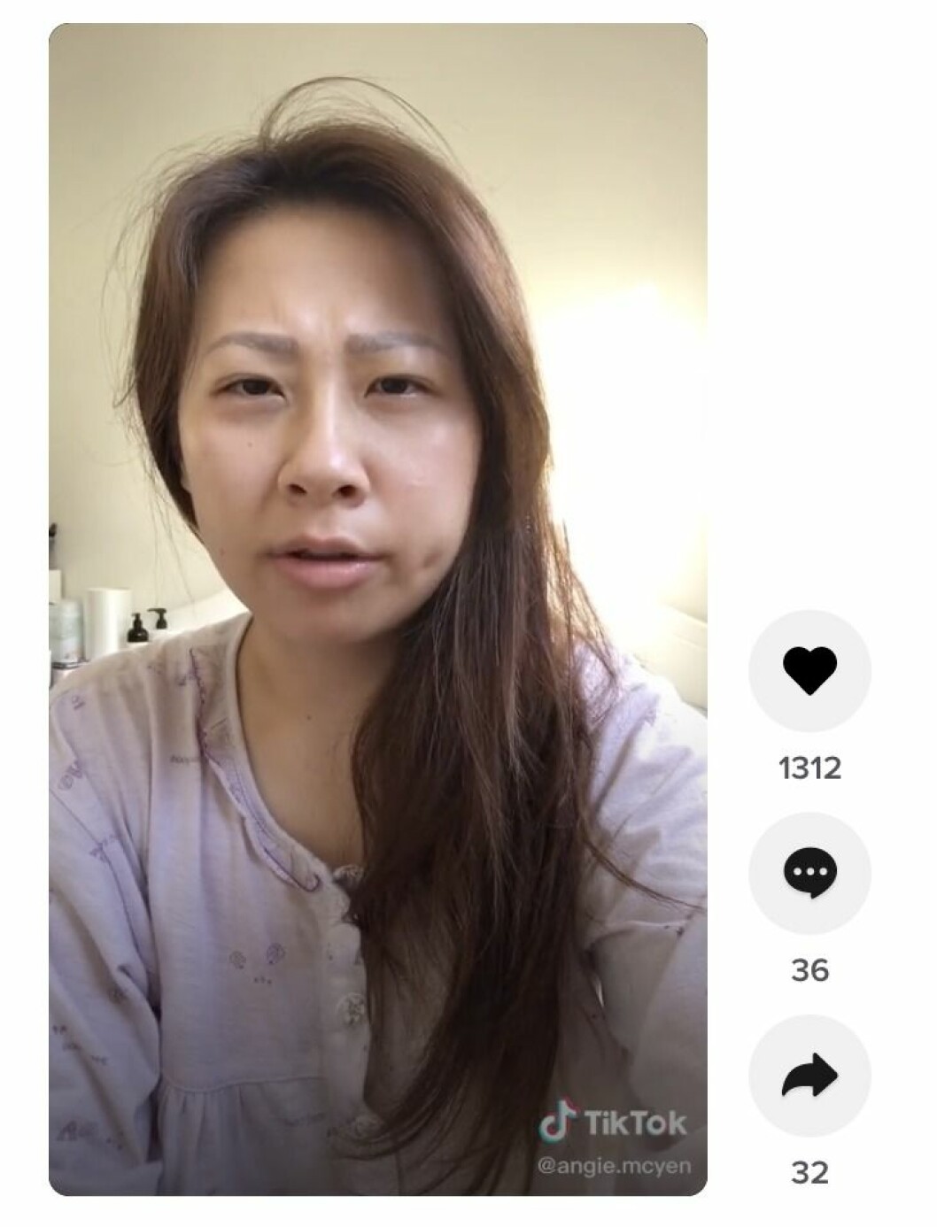Från An Gie Mcyens videodagbok på plattformen Tiktok.