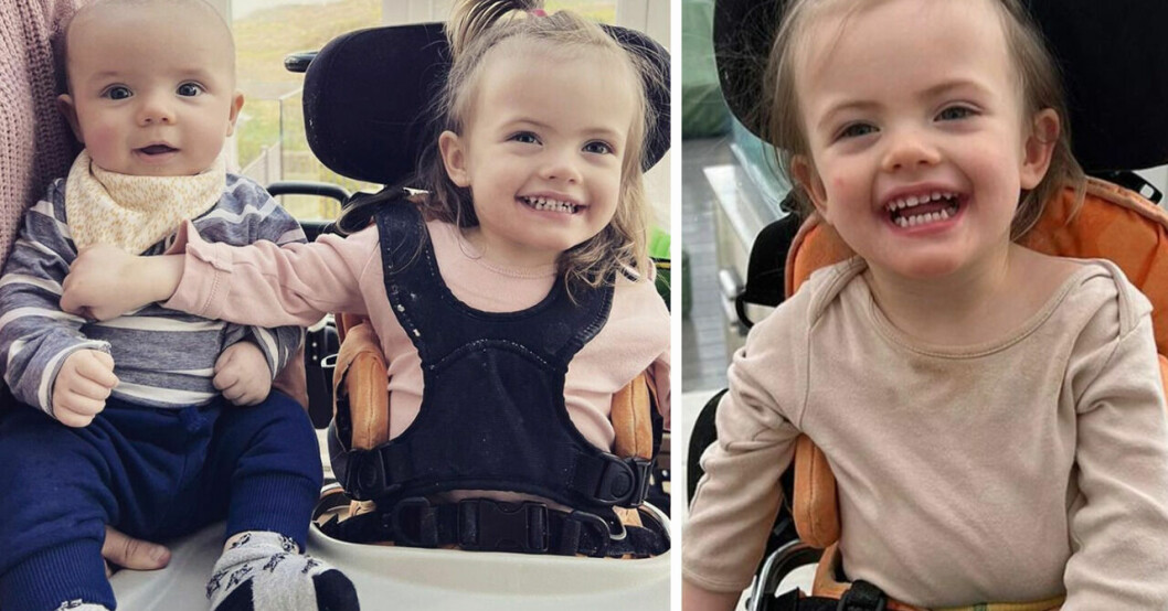 Isla, 2, kan snart gå och tala för första gången – tack vare sin bror.